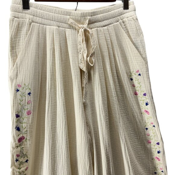 #190 POL JOGGERS DOUBLE GAUZE NATURAL NIP 100% CTN SO NICE! 14" FLAT - Picture 8 of 11